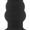 Чёрная анальная пробка с тоннелем №51 Large Hollow Tunnel Butt Plug 5 Inch - 12,7 см.