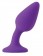 Фиолетовая гибкая анальная пробка INYA Queen - 11,9 см.