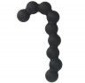 Чёрная анальная цепочка SEE YOU CANDY CANE ANAL BEADS - 13,1 см.
