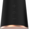 Черный клиторальный стимулятор Dazzling с вибрацией и ротацией - 6,7 см.