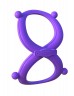 Фиолетовое эрекционное кольцо на пенис и мошонку Infinity Ring