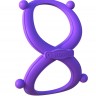 Фиолетовое эрекционное кольцо на пенис и мошонку Infinity Ring