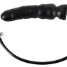 Чёрный надувной фаллоимитатор из латекса Inflatable Latex Dildo - 20 см.