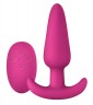 Розовая анальная вибропробка с пультом ДУ Luxe Zenith Wireless Plug Pink - 9,9 см.
