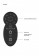 Черный универсальный массажер Silicone Massage Wand - 20 см.