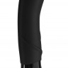 Чёрный вибратор Big Boss Black Line - 23,5 см.