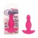 Розовый анальный плаг из силикона с 10 функциями SILICONE RISQUE - 10 см.