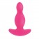 Розовый анальный плаг из силикона с 10 функциями SILICONE RISQUE - 10 см.
