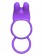 Эрекционное кольцо с вибрацией и подхватом для мошонки Twin Teazer Rabbit Ring