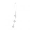 Прозрачная анальная цепочка JAMMY JELLY ANAL 3 BEADS CRYSTALL - 15 см.