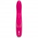 Розовый перезаряжаемый вибратор Rabbit Slimline Curve Rechargeable - 24 см.