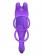 Фиолетовое эрекционное кольцо с анальным стимулятором Ass-Gasm Vibrating Rabbit