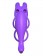 Фиолетовое эрекционное кольцо с анальным стимулятором Ass-Gasm Vibrating Rabbit