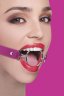 Расширяющий кляп Ring Gag XL с розовыми ремешками