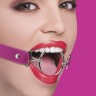 Расширяющий кляп Ring Gag XL с розовыми ремешками