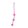 Розовая анальная цепочка JAMMY JELLY ANAL 3 BEADS PINK - 15 см.