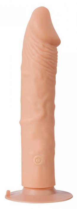 Телесный вибратор One Touch Silicone - 22,5 см.