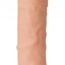 Телесный вибратор One Touch Silicone - 22,5 см.