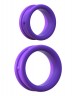 Набор из двух фиолетовых эрекцонных колец Max Width Silicone Rings