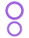 Набор из двух фиолетовых эрекцонных колец Max Width Silicone Rings