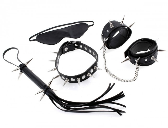 Чёрный набор для бондажа Rock Hard Bondage Kit