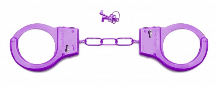 Фиолетовые металлические  наручники SHOTS TOYS Purple
