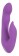 Фиолетовый вибромассажёр для внутренней и наружной стимуляции Purple Vibe G-Spot - 20 см.