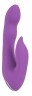 Фиолетовый вибромассажёр для внутренней и наружной стимуляции Purple Vibe G-Spot - 20 см.