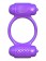 Фиолетовое эрекционное кольцо с 2 виброэлементами Magic Touch Couples Ring