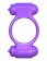Фиолетовое эрекционное кольцо с 2 виброэлементами Magic Touch Couples Ring