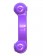 Фиолетовое эрекционное кольцо с 2 виброэлементами Magic Touch Couples Ring
