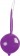 Фиолетовый вагинальный шарик Geisha Super Purple