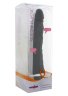 Чёрный силиконовый вибратор CLASSIC SLIM - 21 см.