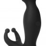 Черный силиконовый массажер простаты Sex Expert - 11,7 см.