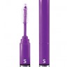 Фиолетовый мини-вибратор Eyelash Curler Brush в виде туши для ресниц - 13 см.