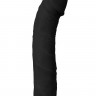 Чёрный вибратор-реалистик PURRFECT SILICONE DELUXE 7.5INCH - 19 см.