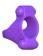 Эрекционное кольцо с двумя виброэлементами Squeeze Play Couples Ring