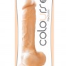 Телесный фаллоимитатор Colours Pleasures 8  Dildo - 23,6 см.