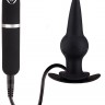 Черная вибровтулка Dash Butt Plug With Mini Controller III - 9 см.